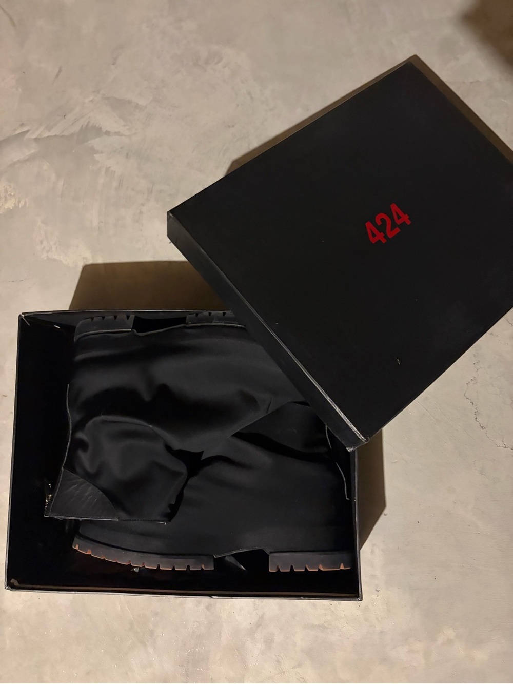 424 Men’s Marathon Black Boots